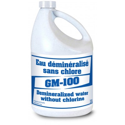 GM-100 - Eau déminéralisée sans chlore - 2,5 L